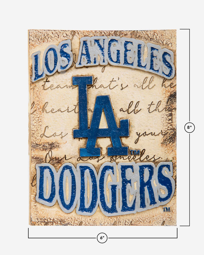 Los Angeles Dodgers Team Logo Wall Plaque FOCO - FOCO.com