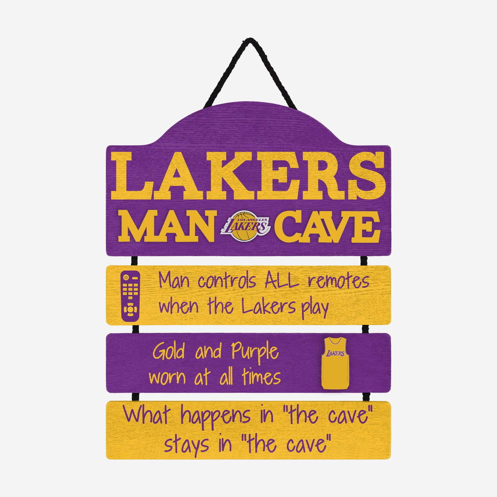 Los Angeles Lakers Mancave Sign FOCO - FOCO.com