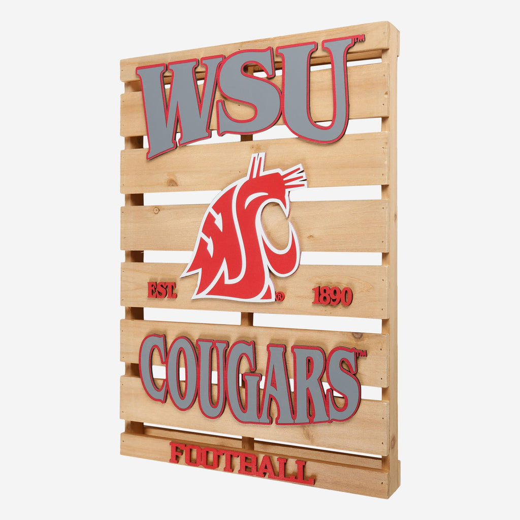 Washington State Cougars Wood Pallet Sign FOCO - FOCO.com