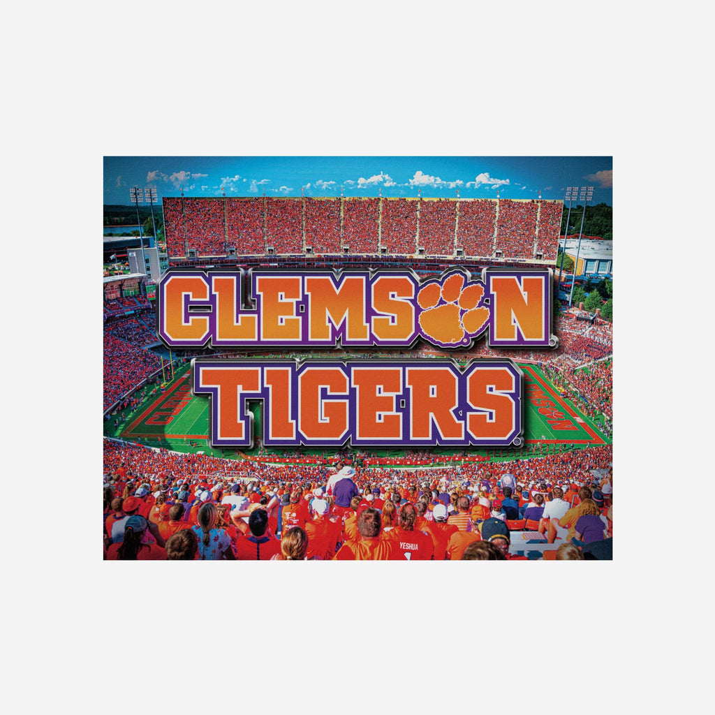 Clemson Tigers Canvas Wall Sign FOCO - FOCO.com