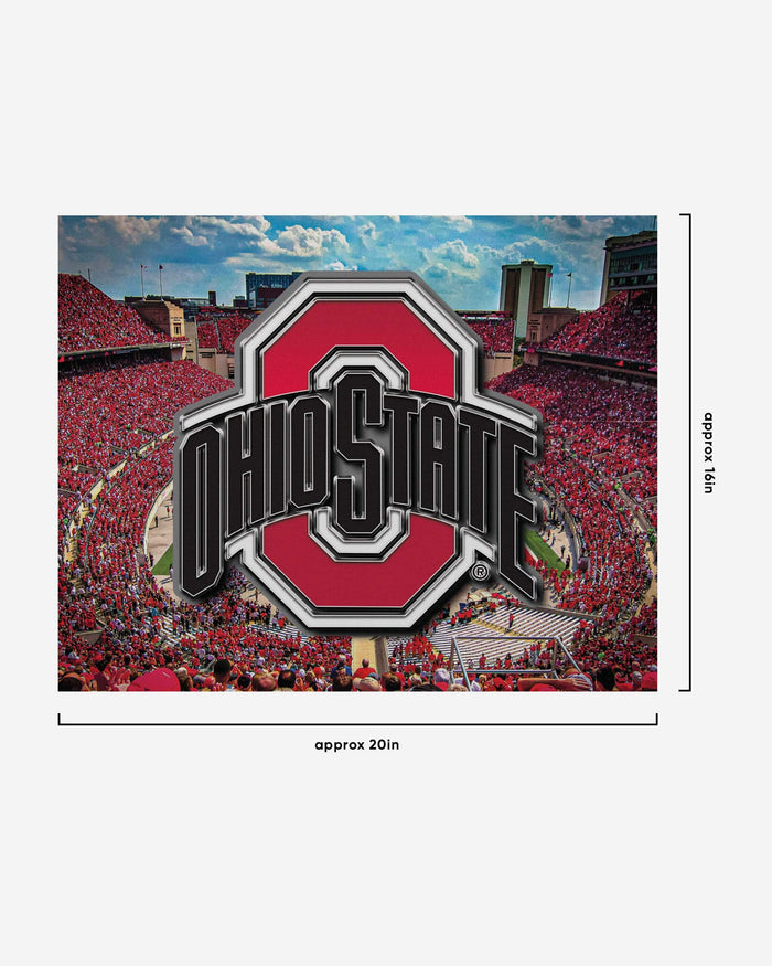 Ohio State Buckeyes Canvas Wall Sign FOCO - FOCO.com