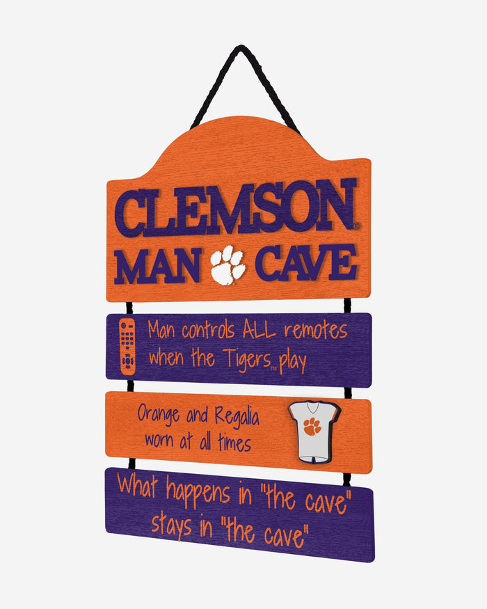 Clemson Tigers Mancave Sign FOCO - FOCO.com