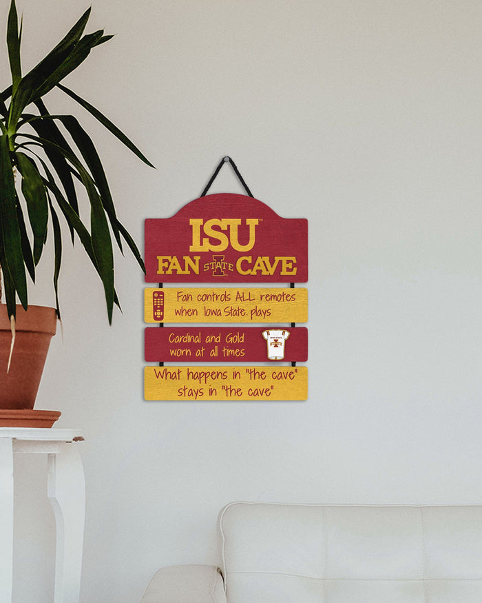 Iowa State Cyclones Mancave Sign FOCO - FOCO.com