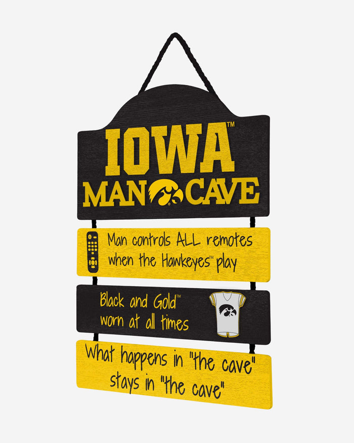 Iowa Hawkeyes Mancave Sign FOCO - FOCO.com