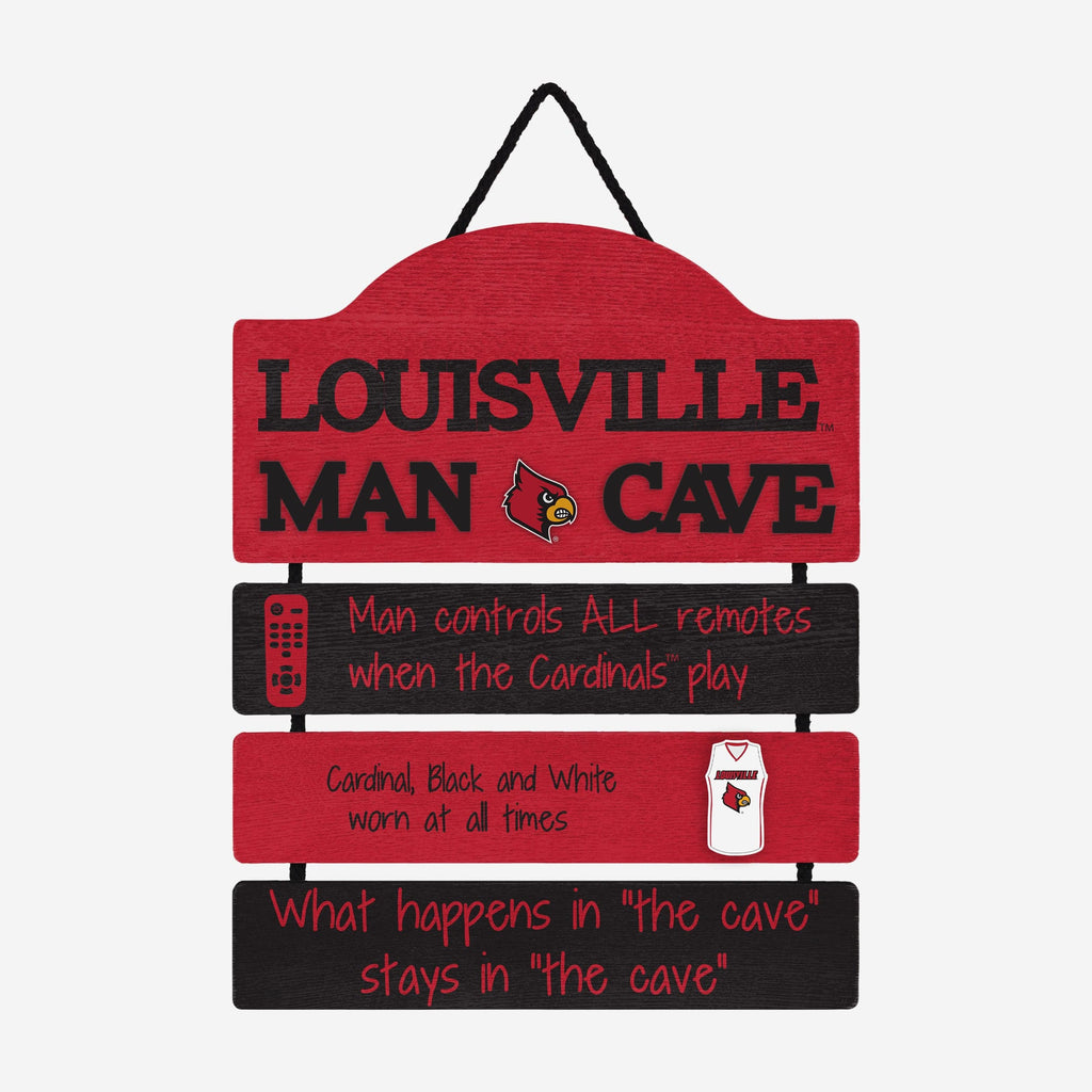 Louisville Cardinals Mancave Sign FOCO - FOCO.com