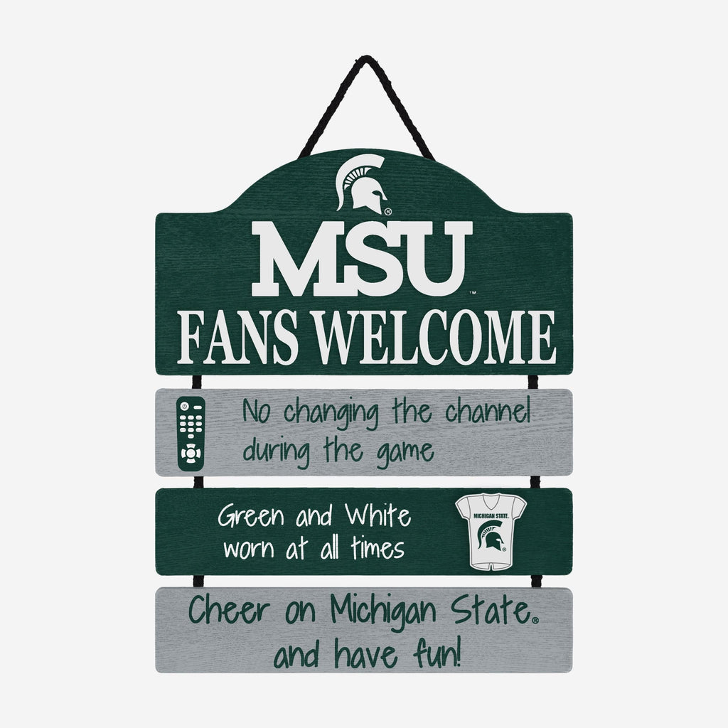 Michigan State Spartans Mancave Sign FOCO - FOCO.com