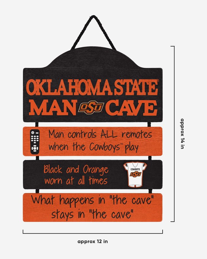 Oklahoma State Cowboys Mancave Sign FOCO - FOCO.com