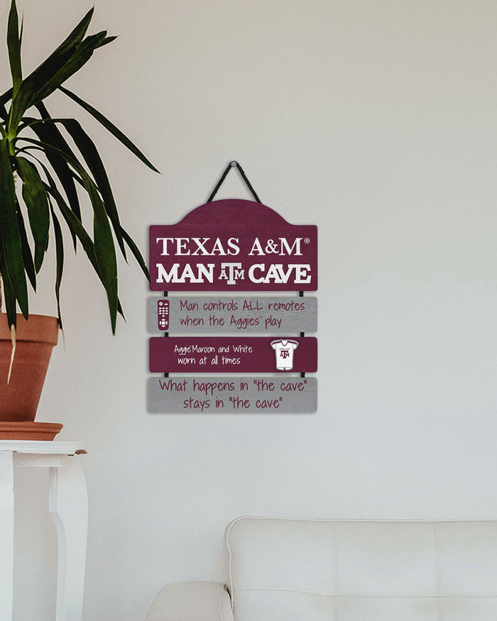 Texas A&M Aggies Mancave Sign FOCO - FOCO.com