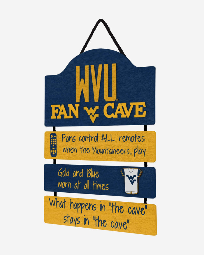 West Virginia Mountaineers Mancave Sign FOCO - FOCO.com