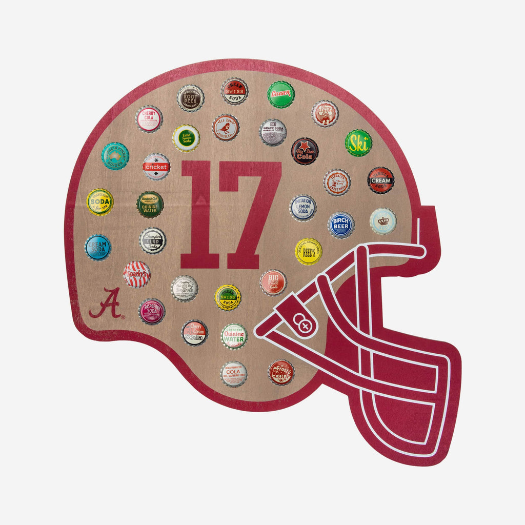 Alabama Crimson Tide Push Bottle Cap Wall Sign FOCO - FOCO.com