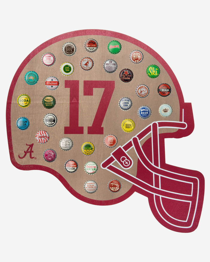 Alabama Crimson Tide Push Bottle Cap Wall Sign FOCO - FOCO.com