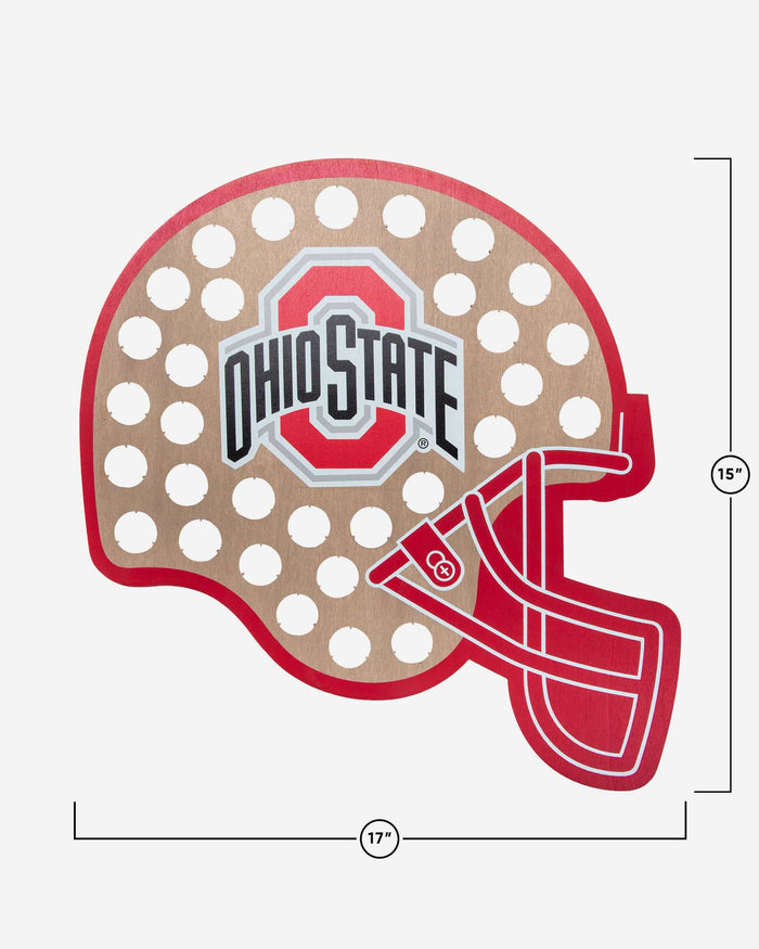 Ohio State Buckeyes Push Bottle Cap Wall Sign FOCO - FOCO.com