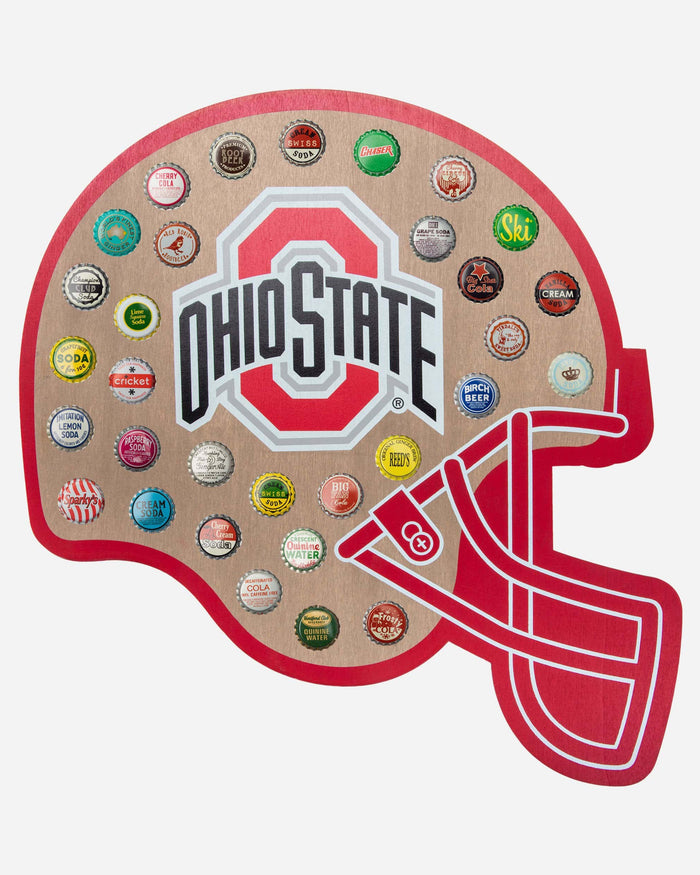 Ohio State Buckeyes Push Bottle Cap Wall Sign FOCO - FOCO.com