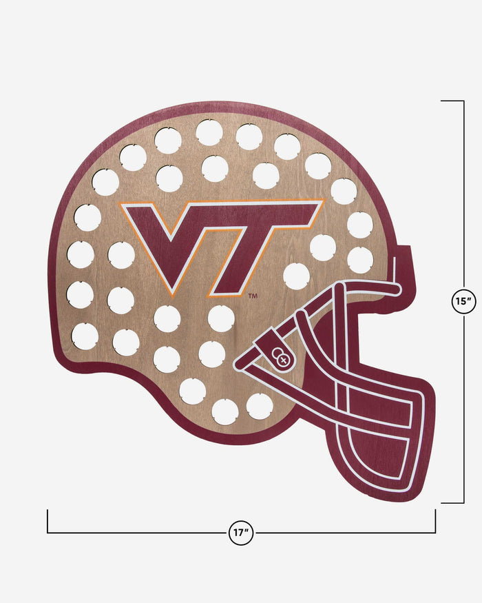 Virginia Tech Hokies Push Bottle Cap Wall Sign FOCO - FOCO.com