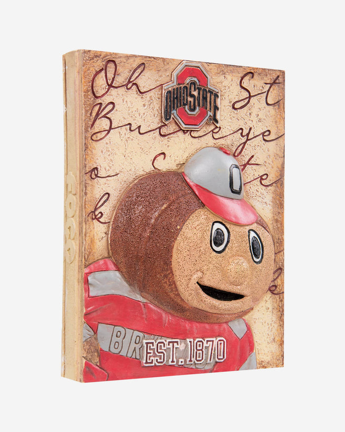 Brutus Buckeye Ohio State Buckeyes Mascot Wall Plaque FOCO - FOCO.com