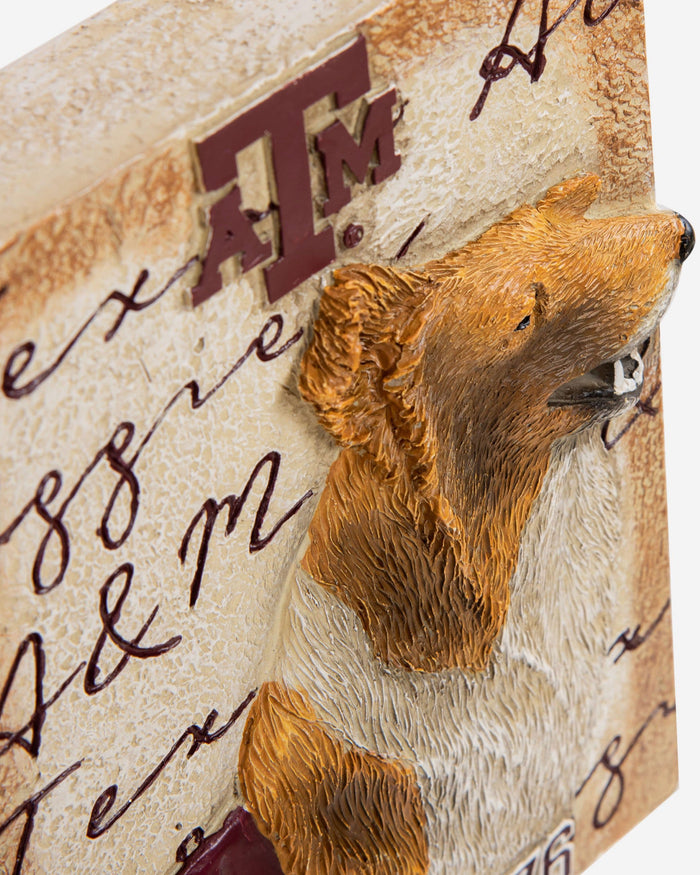 Reveille Texas A&M Aggies Mascot Wall Plaque FOCO - FOCO.com