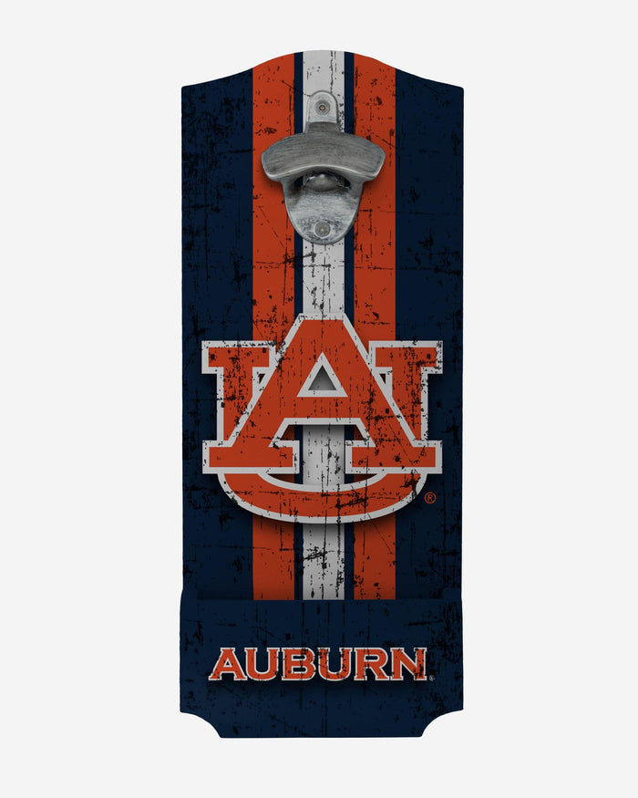 Auburn Tigers Wooden Bottle Cap Opener Sign FOCO - FOCO.com