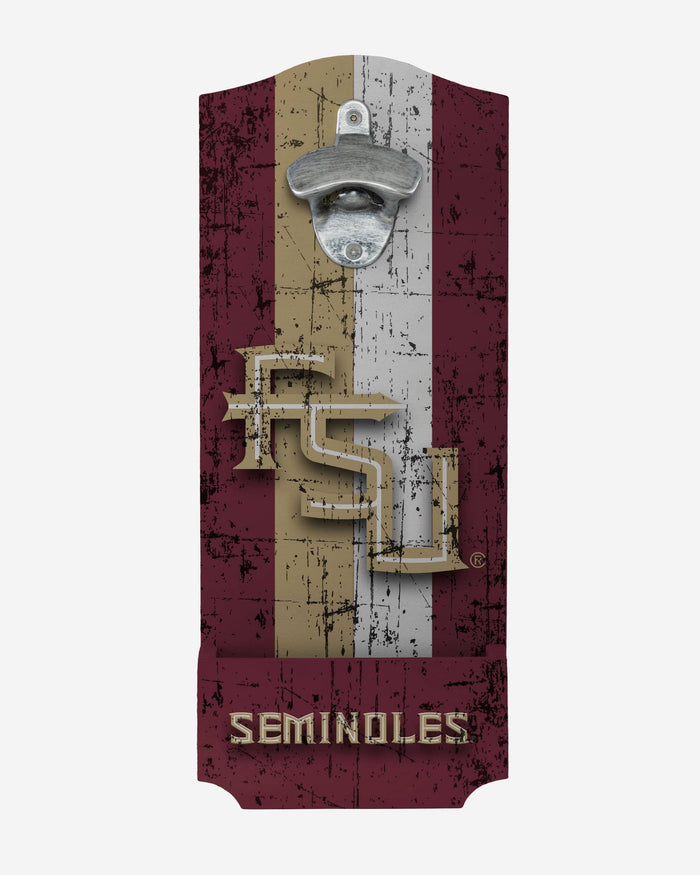 Florida State Seminoles Wooden Bottle Cap Opener Sign FOCO - FOCO.com