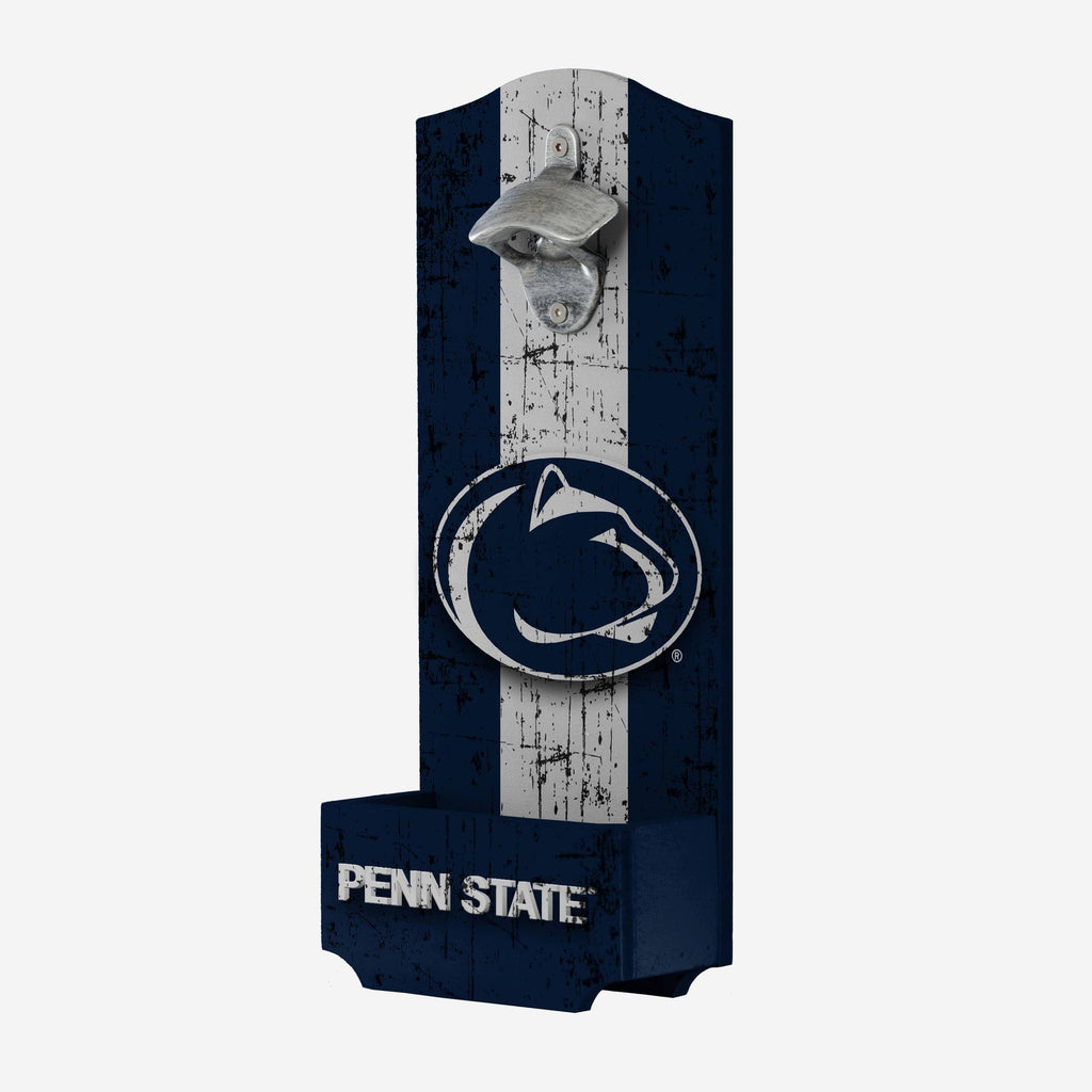 Penn State Nittany Lions Wooden Bottle Cap Opener Sign FOCO - FOCO.com