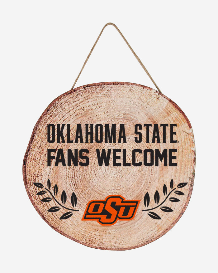 Oklahoma State Cowboys Wood Stump Sign FOCO - FOCO.com