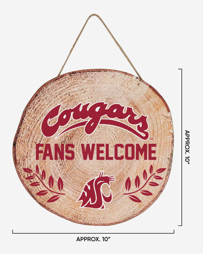 Washington State Cougars Wood Stump Sign FOCO - FOCO.com