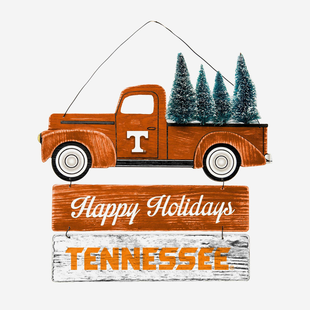 Tennessee Volunteers Wooden Truck With Tree Sign FOCO - FOCO.com