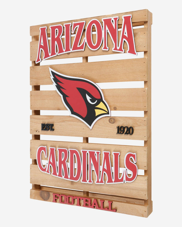 Arizona Cardinals Wood Pallet Sign FOCO - FOCO.com
