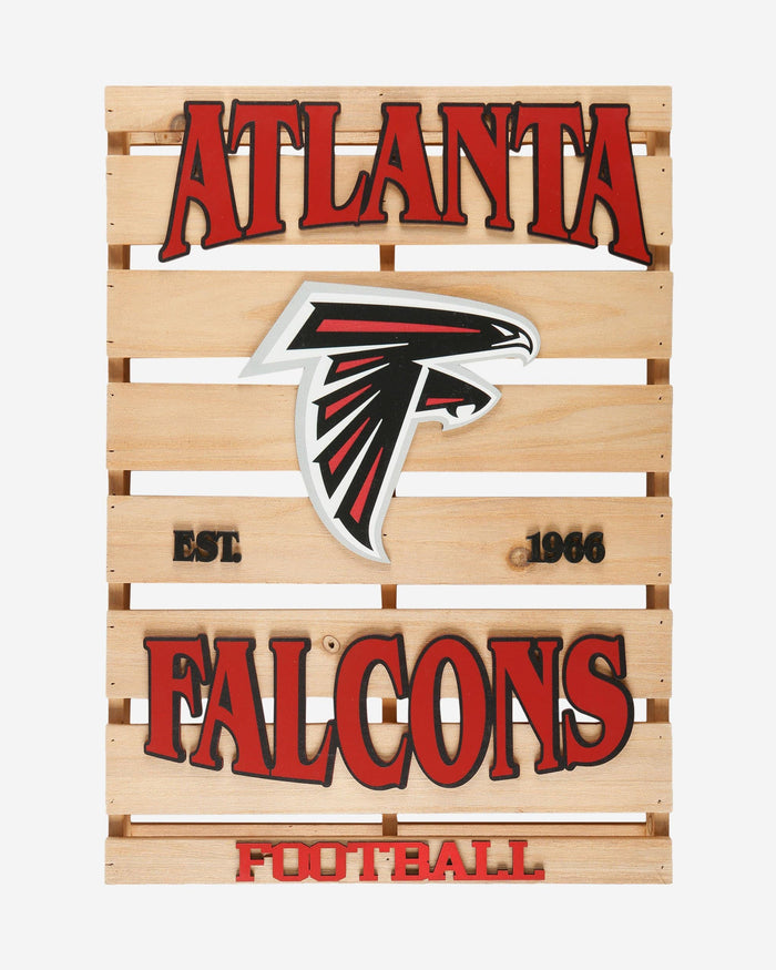 Atlanta Falcons Wood Pallet Sign FOCO - FOCO.com
