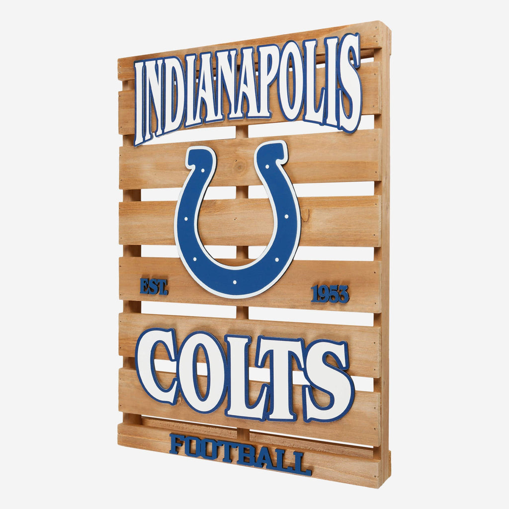 Indianapolis Colts Wood Pallet Sign FOCO - FOCO.com