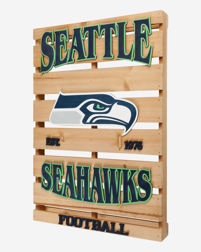 Seattle Seahawks Wood Pallet Sign FOCO - FOCO.com