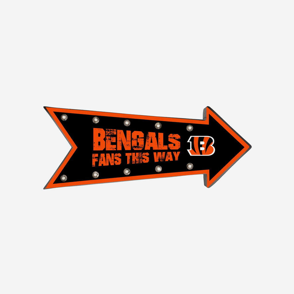 Cincinnati Bengals Arrow Marquee Sign FOCO - FOCO.com