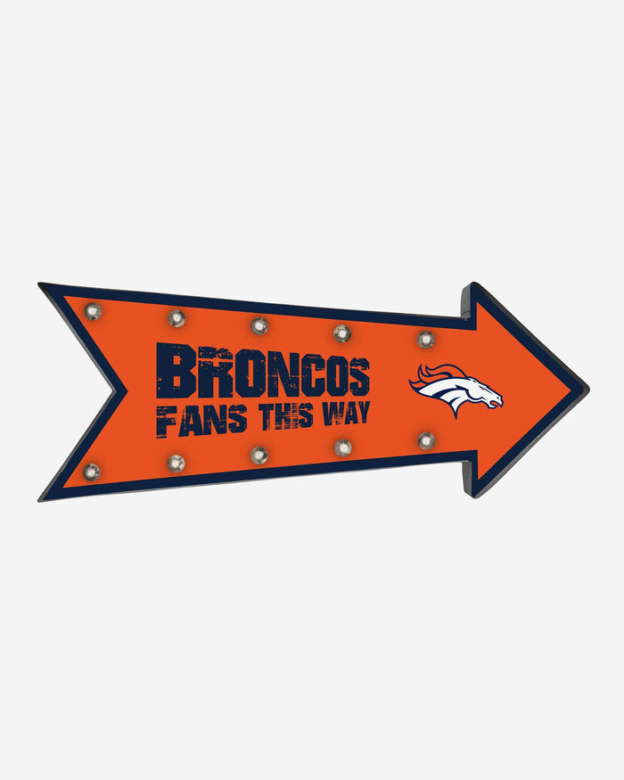 Denver Broncos Arrow Marquee Sign FOCO - FOCO.com