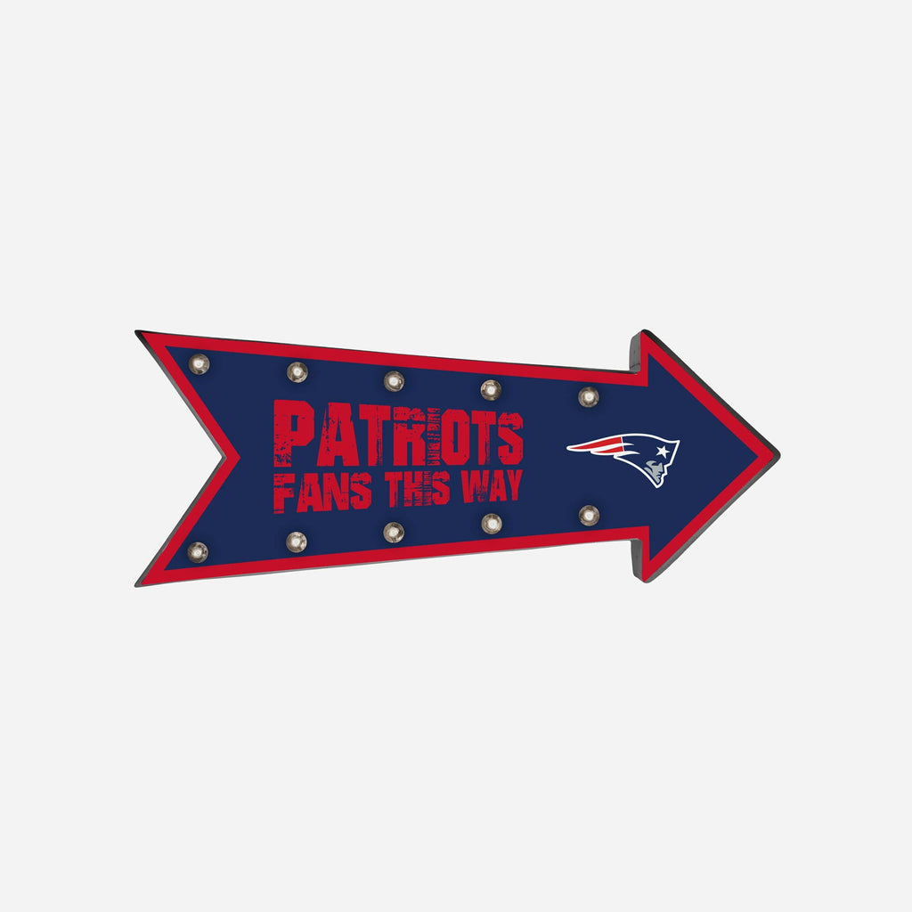 New England Patriots Arrow Marquee Sign FOCO - FOCO.com