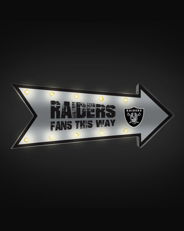 Las Vegas Raiders Arrow Marquee Sign FOCO - FOCO.com