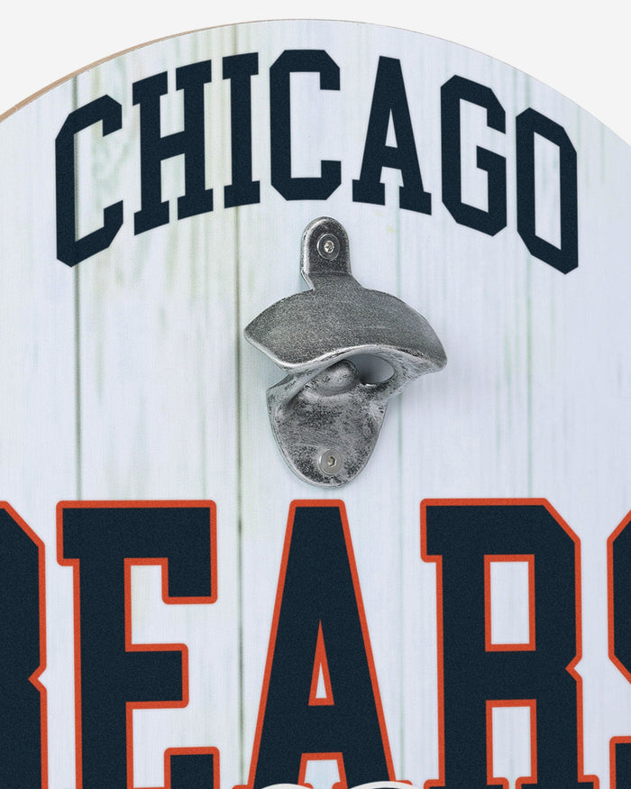 Chicago Bears Bottle Opener Cap Catcher Wall Sign FOCO - FOCO.com