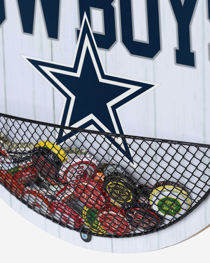 Dallas Cowboys Bottle Opener Cap Catcher Wall Sign FOCO - FOCO.com