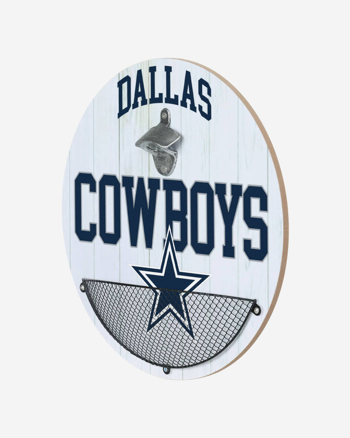 Dallas Cowboys Bottle Opener Cap Catcher Wall Sign FOCO - FOCO.com