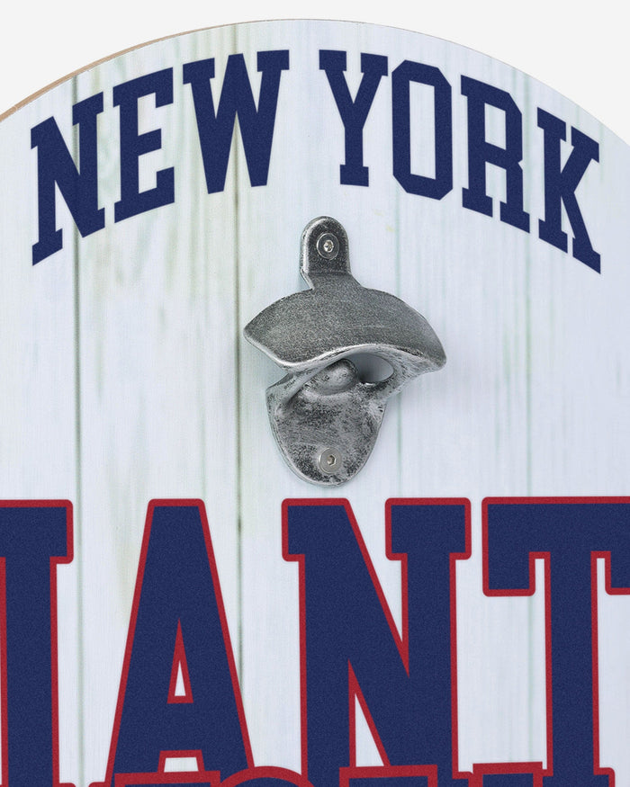 New York Giants Bottle Opener Cap Catcher Wall Sign FOCO - FOCO.com