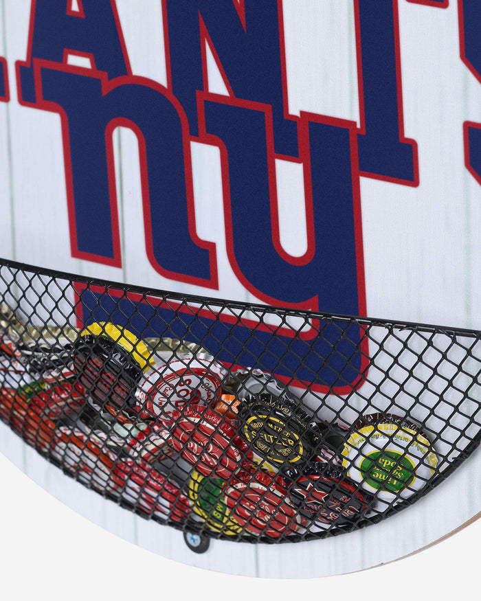 New York Giants Bottle Opener Cap Catcher Wall Sign FOCO - FOCO.com