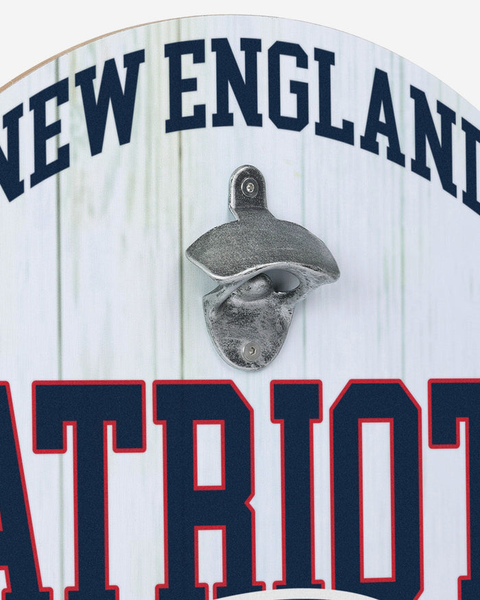 New England Patriots Bottle Opener Cap Catcher Wall Sign FOCO - FOCO.com