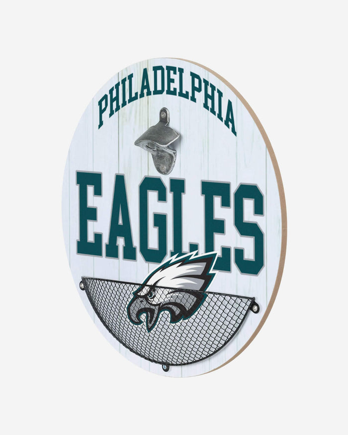 Philadelphia Eagles Bottle Opener Cap Catcher Wall Sign FOCO - FOCO.com