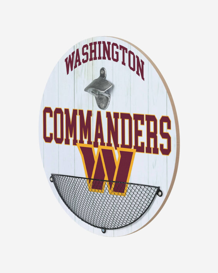 Washington Commanders Bottle Opener Cap Catcher Wall Sign FOCO - FOCO.com