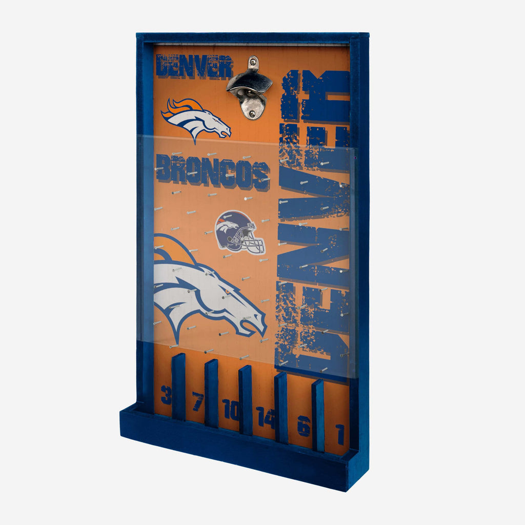 Denver Broncos Bottle Opener Sign Game FOCO - FOCO.com