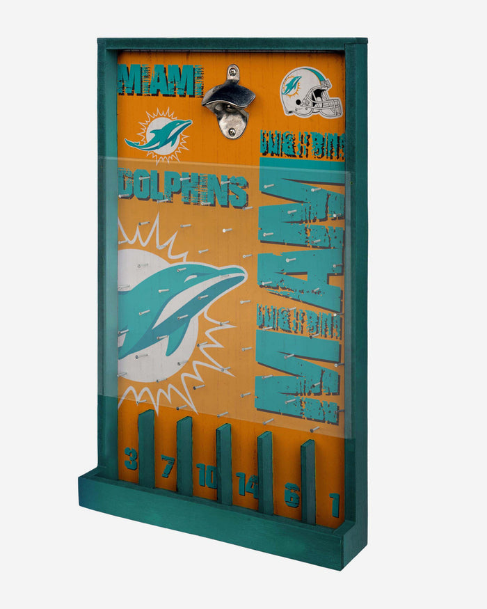 Miami Dolphins Bottle Opener Sign Game FOCO - FOCO.com