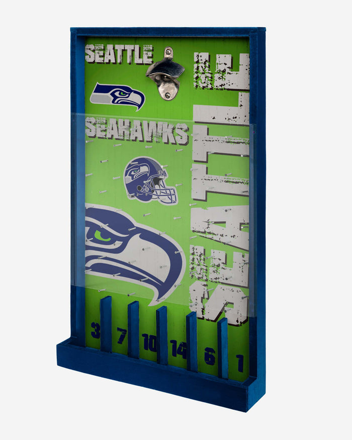 Seattle Seahawks Bottle Opener Sign Game FOCO - FOCO.com