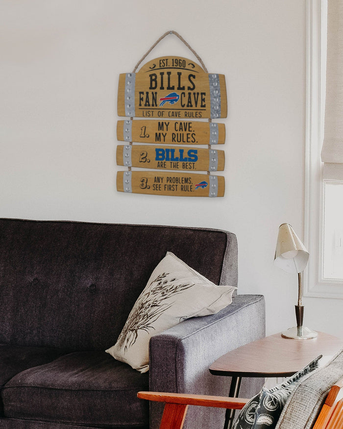 Buffalo Bills Barrel Slat Mancave Sign FOCO - FOCO.com