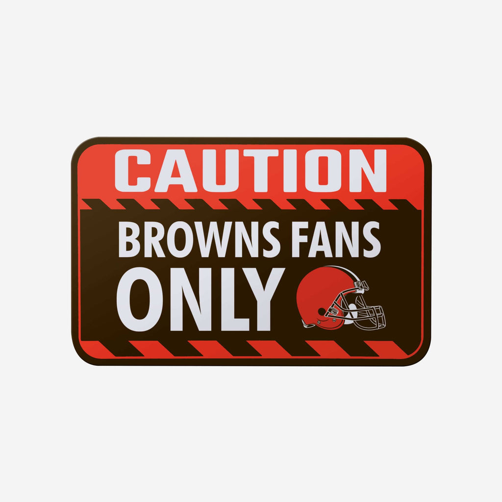 Cleveland Browns Caution Sign FOCO - FOCO.com