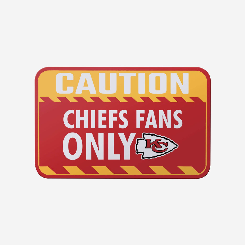 Kansas City Chiefs Caution Sign FOCO - FOCO.com