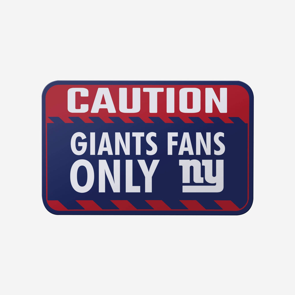 New York Giants Caution Sign FOCO - FOCO.com