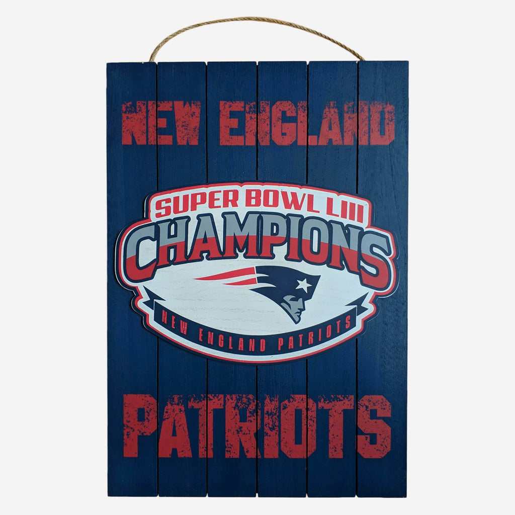 New England Patriots Super Bowl LIII Champions Wall Sign FOCO - FOCO.com